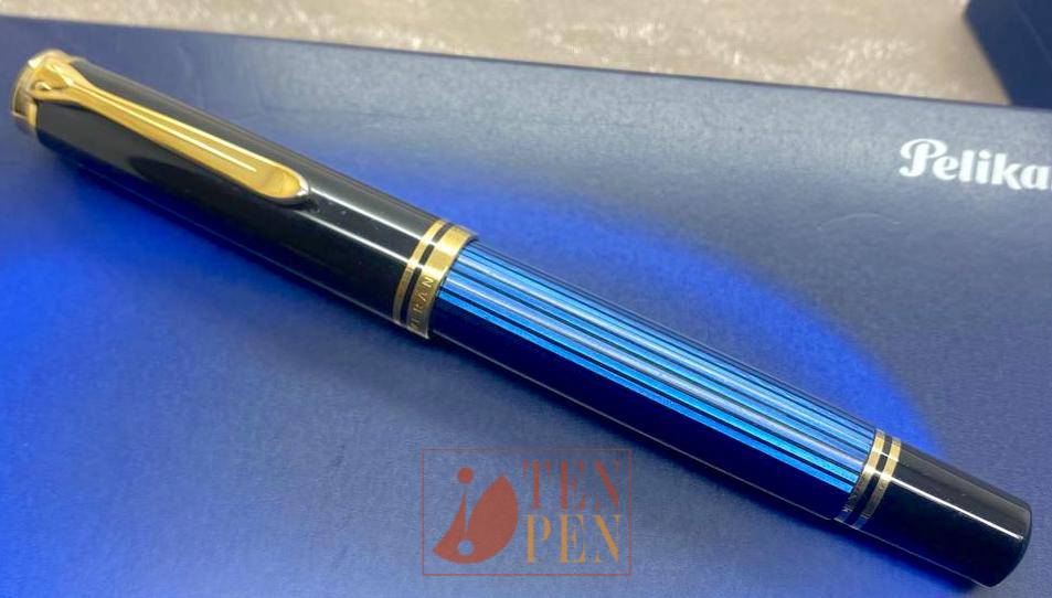 PELIKAN M800 OLD STYLE - BLUE STRIPED | Tenpen - By Letizia Iacopini